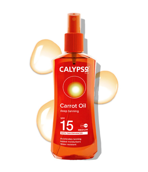 Calypso CARROT OIL Deep Tanning SPF 15 Medium Spray 200ml