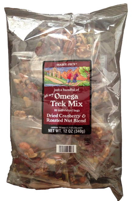 Trader Joes Omega Trek Mix (just a handful) - 10 Individual 1.2 oz Bags