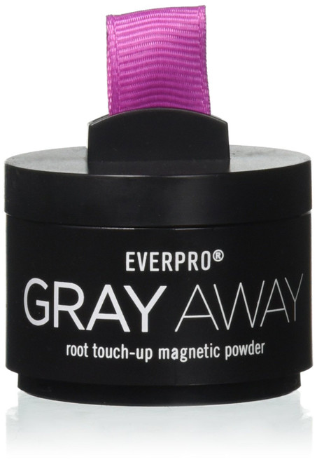 EVERPRO Gray Away Temporary Root Concealer Root Touch Up Magnetic Powder, Black/Dark Brown, 0.13 Ounce (Pack of 1) (231592)