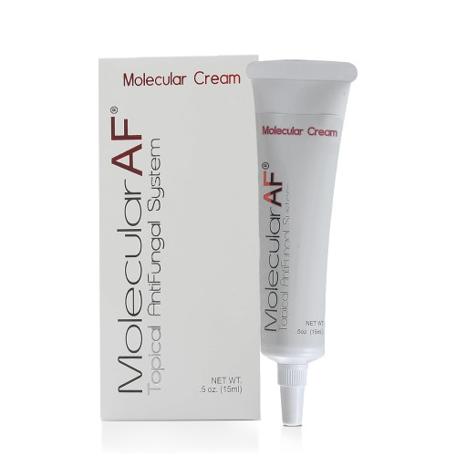 Molecular AF Anti-Fungal Skin Cream (15 ml) | Relieves Athlete's Foot, Jock Itch, Ringworm, Body & Nail Fungal, Cuticles, Discoloration & More | 0.5 oz
