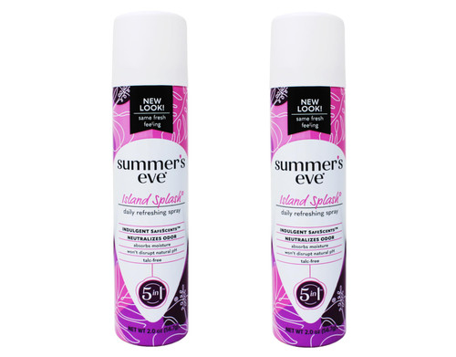 Summers Eve Freshening Spray 2 Ounce Island Splash (59ml) (2 Pack)