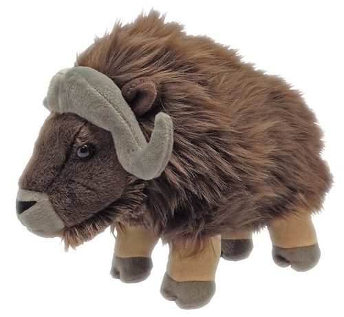 Wild Republic Musk Ox Plush, Stuffed Animal, Plush Toy, Gifts for Kids, Cuddlekins 12 Inches