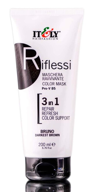 IT&LY ITLY RIFLESSI COLOR RENEWAL MASK MASQUE - 6.76oz DARKEST BROWN IT&LY ITLY RIFLESSI COLOR RENEWAL MASK MASQUE - 6.76oz DARKEST BROWN