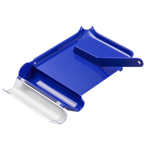 Medarchitect Right Hand Pill Counting Tray with Spatula (Blue - L Shape)