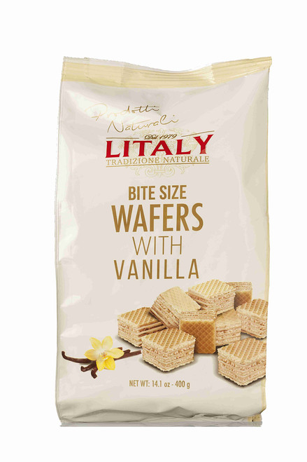 Litaly Vanilla Bite Size Wafers, 14.1 ounce bag