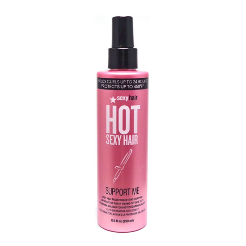 SexyHair Hot Support Me 450° Heat Protection Setting Hairspray, 8.5 Oz