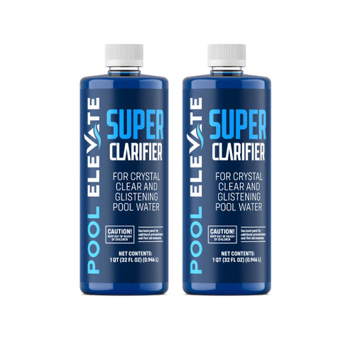 Pool Clarifier Ultimate Clarity Booster - Pool Clarifier for Crystal Clear Water, Fast Acting & Long Lasting, Reduces Cloudiness & Enhances Filter Performance, Safe for All Pools, 32 oz Pack of 2