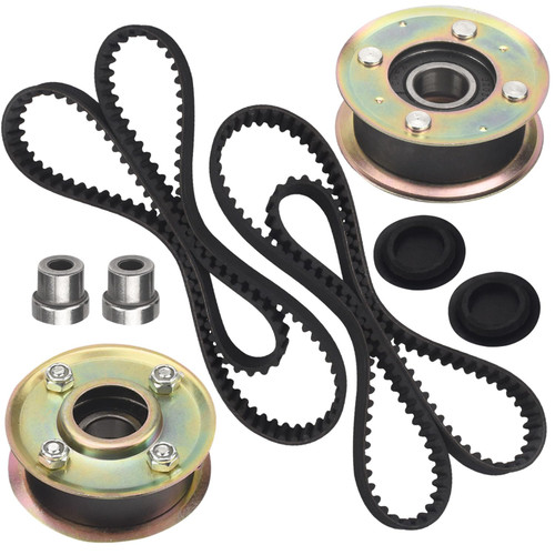 2 Kit 131-4529 125-2532 Pulley & 120-3335 Belt-Synchronous, for Toro 30" Timemaster Turfmaster Lawnmower 131-4509, 131-4506, 125-2532,120-3335, 1203335, 265-610 Fits 20199, 21200, 22200, ECKA30