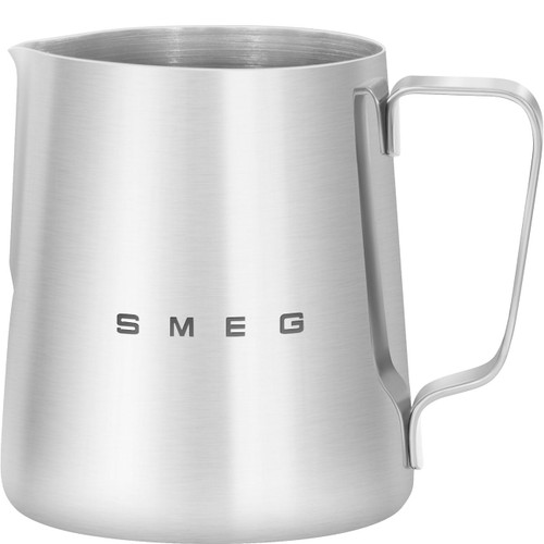 SMEG CMMJ01 Stainless Steel Milk Frothing Carafe – 15oz (450 ml) Barista-Style Pitcher, Precision Spout for Latte Art, Compatible with SMEG Espresso Machine Series