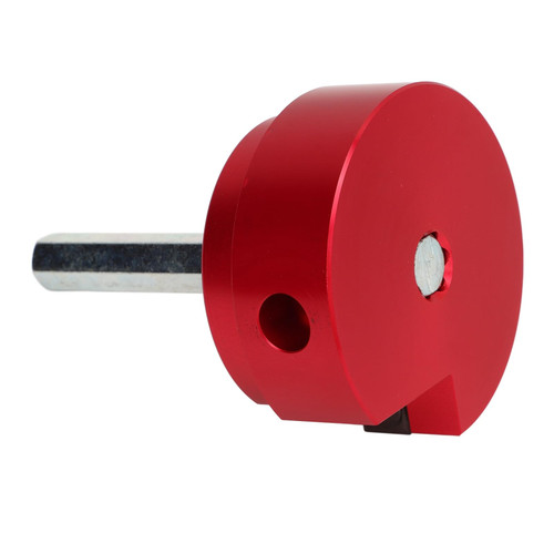 Pyhodi PVC Fitting Saver with 2-Inch Head Aluminum, PVC Pipe Reamer with 0.315 in Hex Shaft, PVC Socket Saver for Water Lines, Drain Lines, Vent Lines, Durable and Reliable (Red)