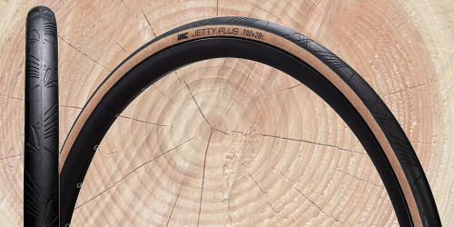 IRC Tire 190204 Bicycle Tire Jetty Plus Jetty Plus 27.6 x 9.8 inches (700 x 25 cm), Wood Brown, 1 Piece