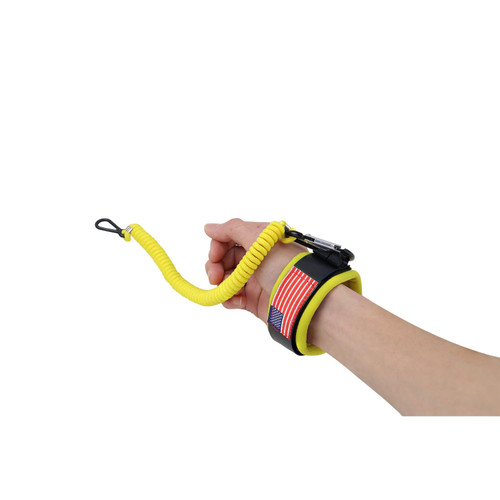 AFEISOL Boat Key Lanyard Wrist Strap For Most Marine Outboard, Boat Engine Stop Kill Switch Lanyards Emergency Cut Off Cord (Yellow)