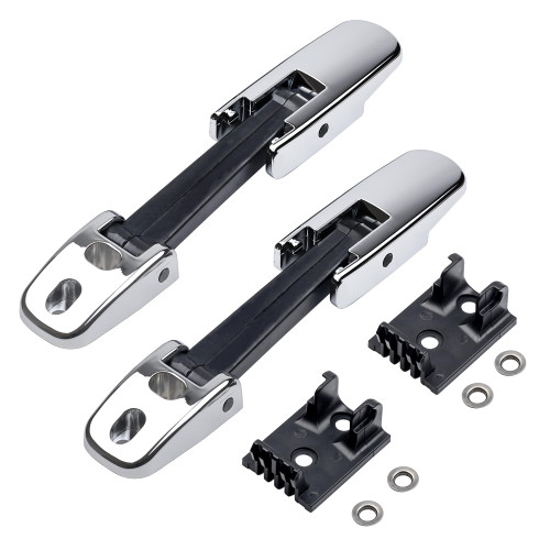 Coimoviol Chrome Heavy Duty Hood Latch 2PCS Compatible with Kenworth T170 T270 T330 T370 T660, Peterbilt 325 335 337 340 348 384 386 567 569, Mack CH/Blue Bird, Left Right Side OE# 315-5502 315-5503