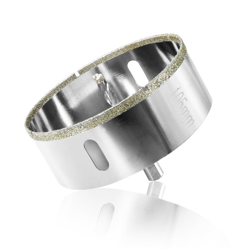 Jamiikury 4-1/8" / 105mm Diamond Glass Tile Hole Saw with Center Drill Bit for Ceramic, Porcelain, Marble