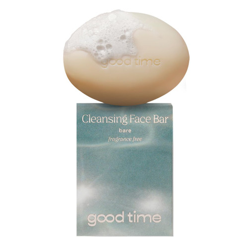 GOOD TIME Gentle Cleansing Face Bar - Fragrance-Free, Moisturizing & Skin-Protective - Plastic Free - Made in USA - Suitable for All Skin Types - Single