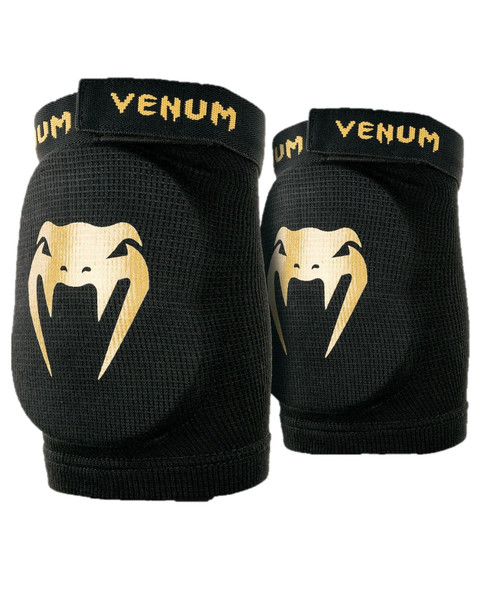 Venum Kontact Elbow Protector - Black/Gold - L