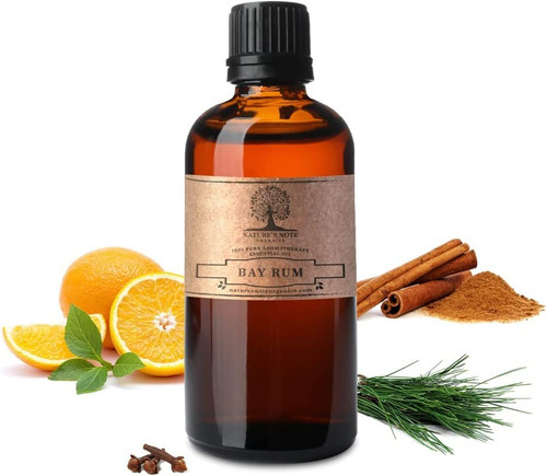 Bay Rum Essential Oil - 100% Pure Aromatherapy Grade Essential Oil by Nature's Note Organics - 0.3 Fl Oz
