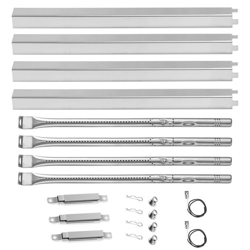 Grill Rplacement Parts for Charbroil Performance 4 Burner 463365021 463365522 463352521, 5 Burner 463448021, 4-Burner 463366022, G325-0002-W1 Heat Plate, G327-2100-W1 Burner, Igniter, Crossover Tube
