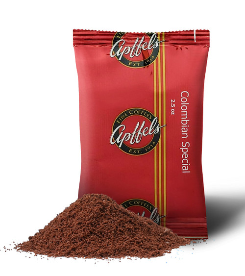 Apffels Colombian Special – Ground, Medium Roast, 100% Arabica Coffee (18 pack – 2.5 oz Each)