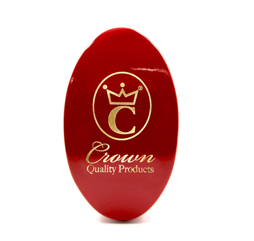 “THE ORIGINAL” Curved 360 Wave Brush - Ruby Red - High Gloss Piano Lacquer Finish - Medium-Soft Premium 100% Boar Bristle Hairbrush - Gold Engraved Logo
