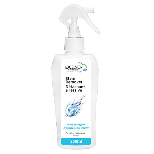Excelsior HE Laundry Stain Remover Spray for cleaning clothes naturally with enzymes- 250 Millilitres color-safe and Eco-friendly