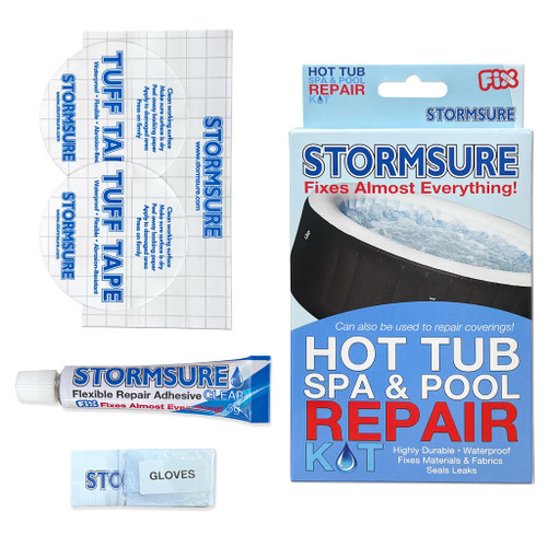 Stormsure Inflatable Hot Tub Repair Kit - Essential Patch & Seal Solution for Punctures and Tears