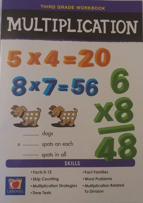 Multiplication Third Grade Workbook, Common Core State Standards Operations and Algebraic Thinking Learning Book
