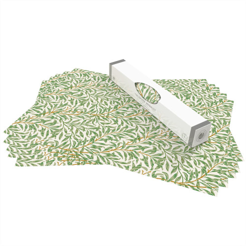 The Master Herbalist Fresh Linen Scented Drawer Liners in a William Morris Inspired Design (Rolled) | Pack of 5 Sheets | Contains Essential Oils | Made in The UK.