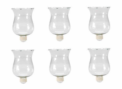 6 Large Clear Glass Votive Candle Holder Cups With Rubber Covered Peg Bottoms 6 Large Clear Glass Votive Candle Holder Cups With Rubber Covered Peg Bottoms