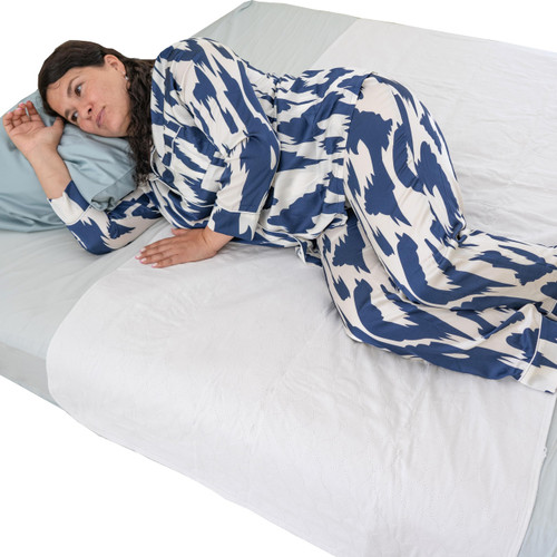 100% Cotton Big Size Washable Bed Pad / XXL Incontinence Underpad - 36 X 72 - Mattress Protector - Blue