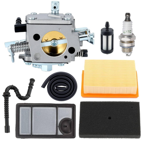 TS400 Carburetor Maintenance Kit for Sthil TS 400 TS400 Concrete Cut-Off Saw Tillotson HS-274E with Air Filter Fuel Line Spark Plug Replace 4223 120 0600
