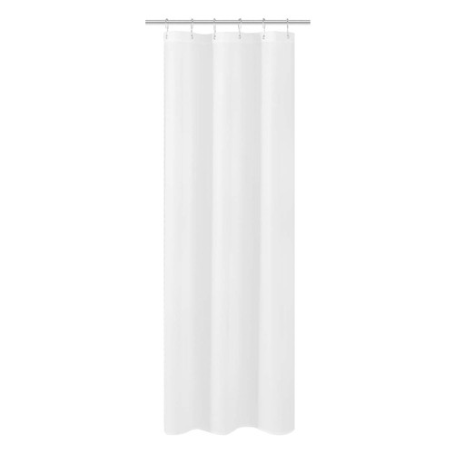 N&Y HOME Small Stall Shower Curtain Liner Fabric 32" W x 72" L inch Narrow Size, Hotel Quality, Washable, Water Repellent, White Bathroom Curtains with Grommets, 32x72
