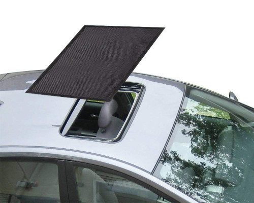 Kaskawise Car Sunroof Sun Shade,Magnetic Screen Breathable Mesh Cover for Camping & Parking,Quick Install UV Protection Screen for Moonroof & Side Windows,Car Camping Accessories,Black