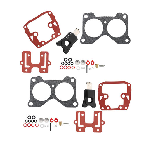 labwork New Carb Repair Kit with Float Replacement for Johnson Evinrude V4 85 90 100 115 125 140hp Carburetor Pack of 2