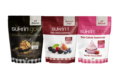 Sukrin Sweetener Variety Pack - Low Calorie and Low Carb - Keto Friendly, Gluten-Free, and No Added Sugars - Sugar Alternatives (Gold, Icing, Sukrin:1)