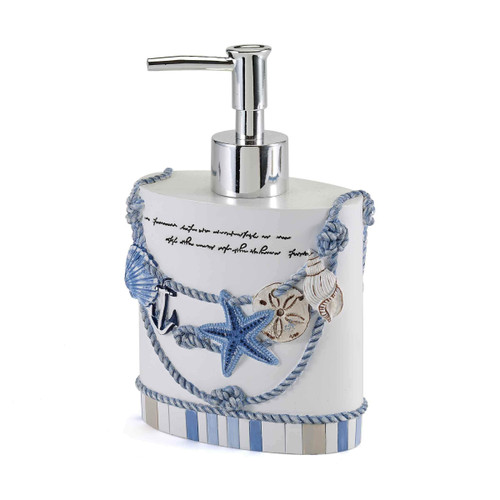 Avanti Linens - Soap Dispenser/Lotion Pump, Sea Inspired Bathroom Accessories (Island View Collection)
