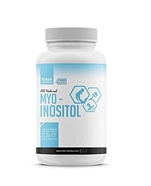 Inositol – Myo-Inositol - 2200mg - 120 High Potency Powder Capsules - Strongest and Best Value - Potent Fertility and Reproductive Support – Healthy Ovulation and a Regular Cycle