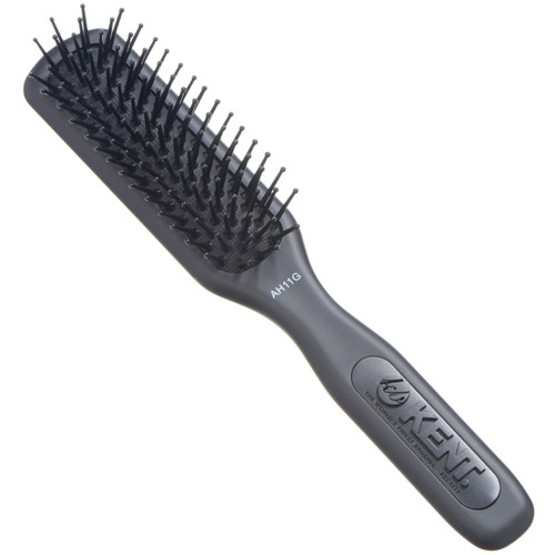 Kent AH11G Airhedz Pro Narrow Pin Hair Brush, Fine Pin Detangler Brush Ideal for Taming and Straightening Non-Scratch for Pain-Free Detangling