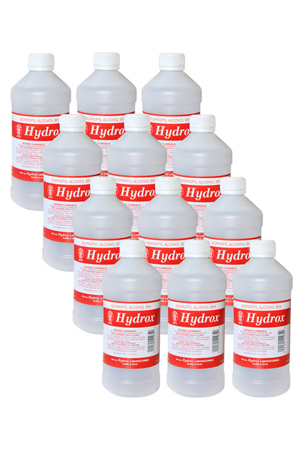 Hydrox 99% Isopropyl Alcohol, 16 oz. (case of 12)