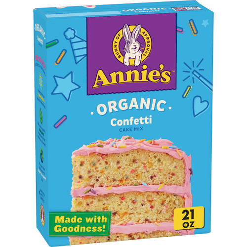 Annie’s Confetti Cake Mix, USDA Certified Organic and Non-GMO, 21 oz