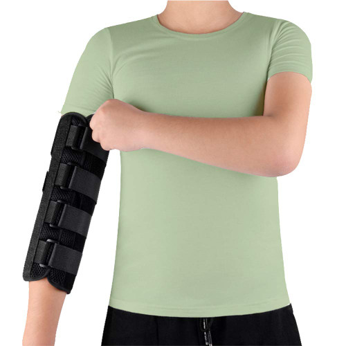 Mybow Elbow Brace, Cubital Tunnel Night Splint, Arm Immobilizer for Ulnar Nerve Entrapment, Golf Tennis Pain Relief, Adjustable Elbow Stabilizer, Nightime Support Splint for Men Women (Large)