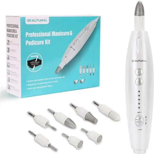 BEAUTURAL Professional Electric Manicure & Pedicure Set