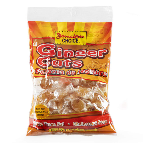 Jamaican Choice Ginger Cuts, 100% Real Ginger, Kosher | 8 Oz (3-Pack)