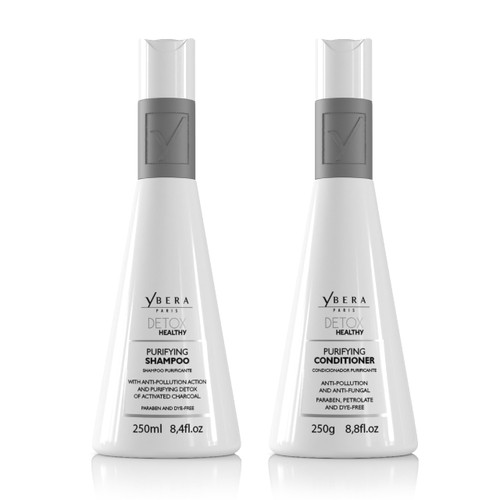 Ybera Professional Detox Healthy DUO | Refreshing Care for Oily | Prevent Hair Loss | Stimulate Growth & Improve Damaged Hair | Shampoo 8.4 Oz & Conditioner 8.8 Oz