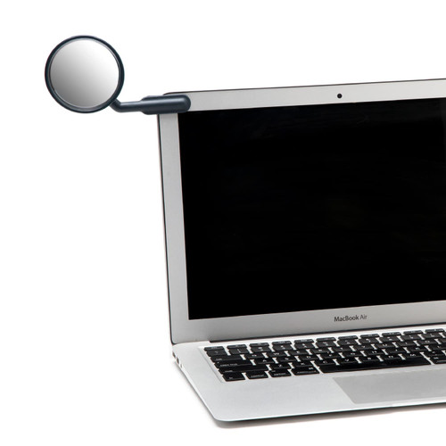 Peleg Design Watch-It – Monitor Mirror, Clip-On Cubicle, Computer Rear-View mirror, Convex for Personal Safety or Security, Cabinet Desk Rear-View Monitors Blind Spot