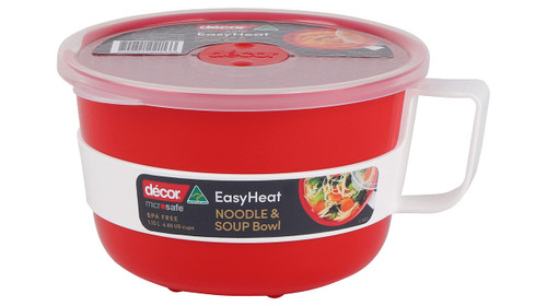 décor Microsafe Soup Bowl 30.4 oz Red