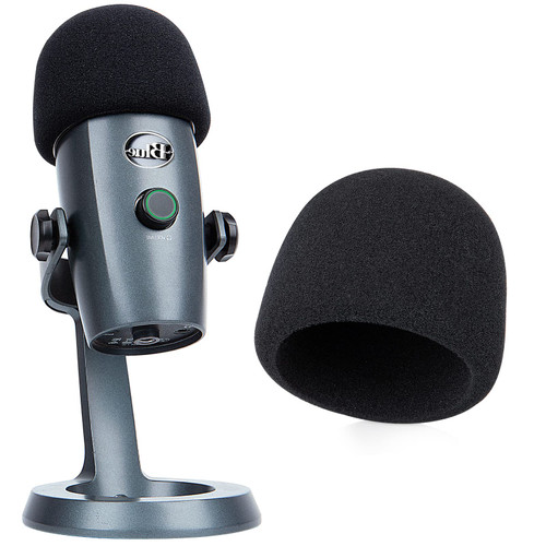 YOUSHARES Yeti Nano Microphone Foam Windscreen - Mic Wind Cover Pop Filter Foam Cover, Professional Customized for Blue Yeti Nano, The Thicker Blue Yeti Nano Pop Filter is a Good Option.