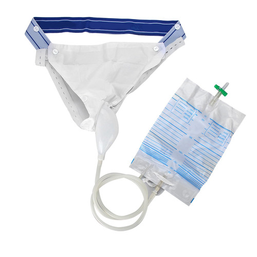Silicone Urine Collector with 2 Urine Catheter Bags (Men)