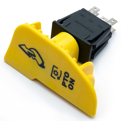 HD Switch 10 AMP Upgrade 925-04146A Blade Clutch PTO Switch fits Cub Cadet MTD Troy-Bilt White GT2000 GT2042 GT2050 GT2100 GT2148 GTX2000 GTX2100 GTX2154 XT3-GS XT3-GTE 925-04146 625-04146A 625-04146