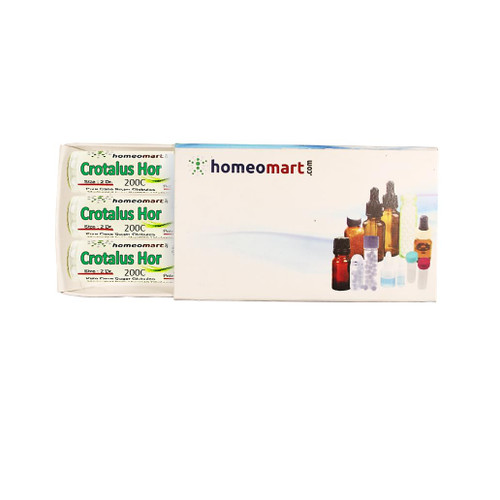 Homeomart.com Crotalus Horridus Homeopathy Pellets (Pills) in 200C Potency, Pack of 3